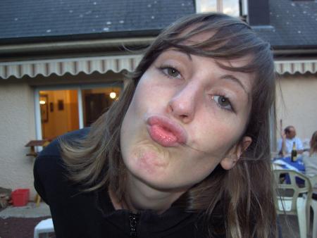 la bouche en coeur!